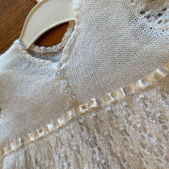 Baby's Christening/layette/wedding gown, hand made, full lining, cap, EUC. - Picture 5 of 15